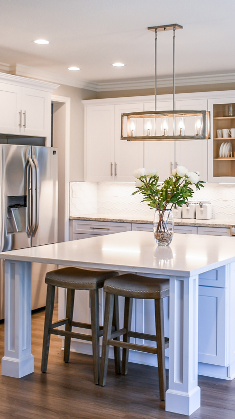 White Kitchen with Lighting Control